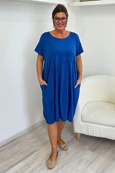 Pohodové šaty modré