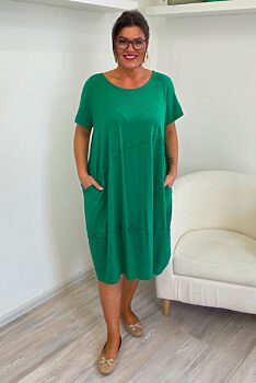 Pohodové šaty zelené