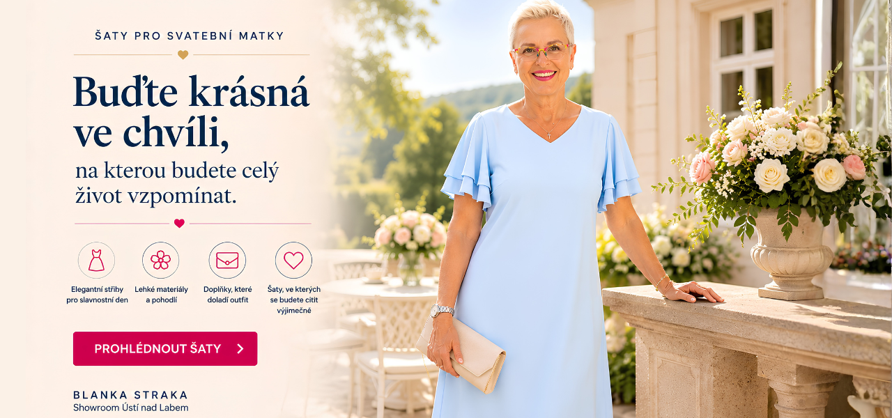 Elegantní šaty pro svatební maminky