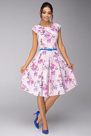 Růžové šaty s květy Gotta Annika