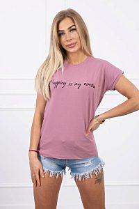 Tmavě růžové dámské tričko Lucy