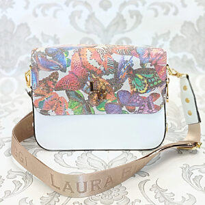 Bílá kabelka s motýly Laura Biaggi