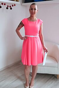 Neonově růžové letní šaty Gotta Annika