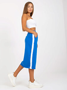 Modrá sportovní mikinová midi sukně Nanas