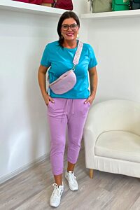 Světle fialové sportovní kalhoty/tepláky Wiya