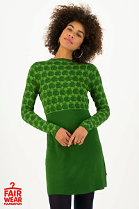 Zelené pletené šaty Blutsgeschwister Jablko