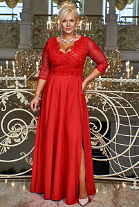 Červené společenské šaty Bosca Fashion Carmen