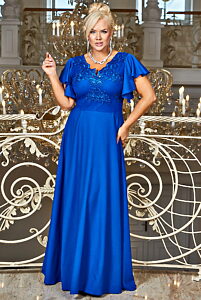 Kobaltově modré společenské šaty Bosca Fashion Laura