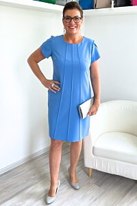 Modré společenské šaty Bolero
