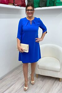 Modré společenské šaty Nina