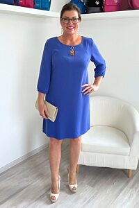 Modré společenské šaty Trynite