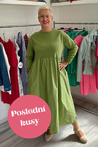 Zelené pohodové šaty