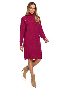 Tmavě růžový svetr/šaty Moe Sadie