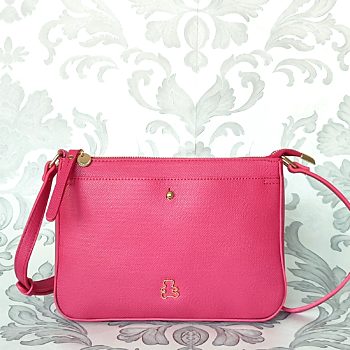 Elegantní menší růžová kabelka Lulu Castagnette
