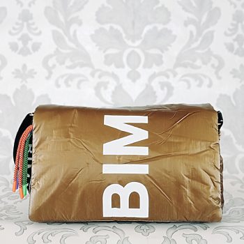 Zlatá metalická měkká kabelka BIM Y BAM