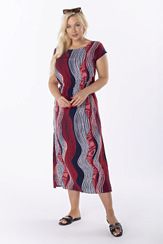Barevné letní šaty s vlnovkami Lein
