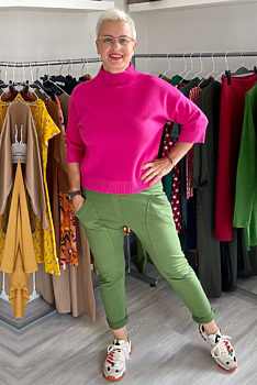 Hráškově zelené sportovní teplákové kalhoty Wendy Trendy Bree