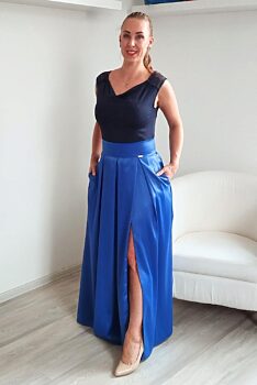 Modrá společenská sukně A&A Collection