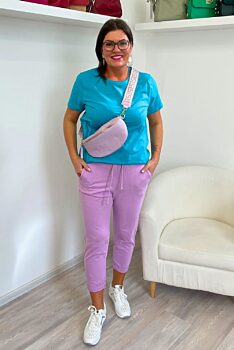 Světle fialové sportovní kalhoty/tepláky Wiya