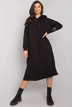 Černé mikinové šaty Sheffield Rue Paris