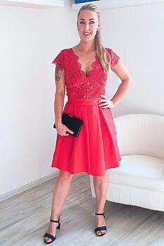 Červené šaty Bosca Fashion Flynn