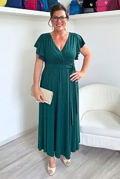 Granátově zelené společenské šaty Marconi Alice
