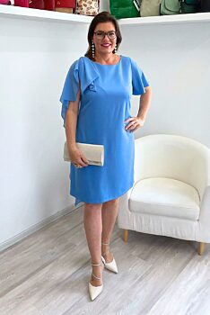 Modré společenské šaty Modello