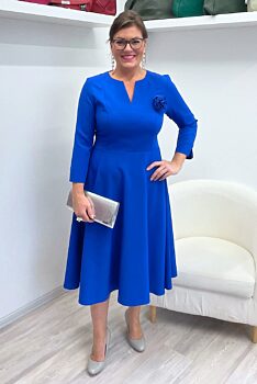 Modré společenské šaty Ruth