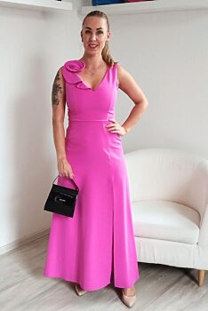 Růžové společenské šaty Modello
