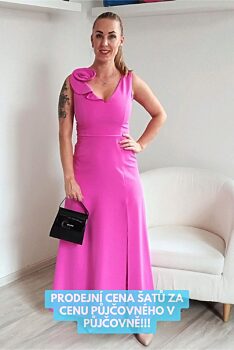 Růžové společenské šaty Modello