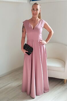 Společenské šaty Marconi Milena pudrově růžové