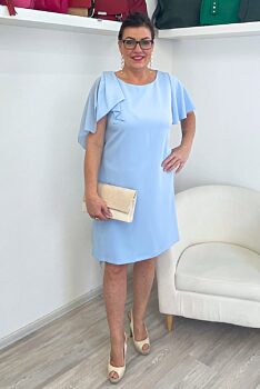 Světle modré společenské šaty Modello