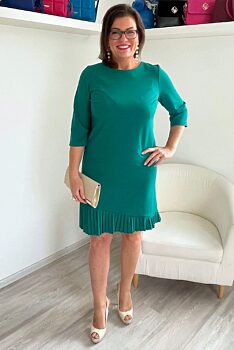 Pouzdrové šaty smaragdové