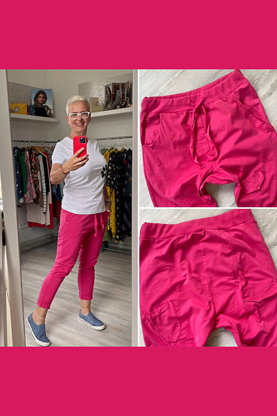 Růžové sportovní teplákové kalhoty Wendy Trendy Bree
