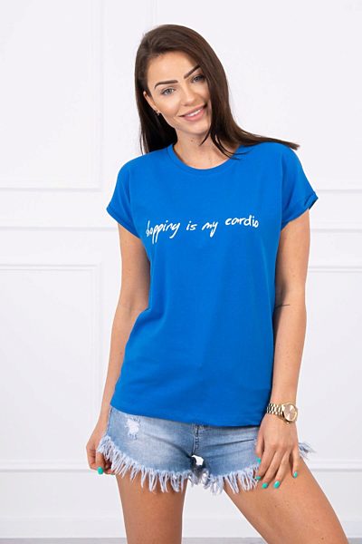 Modré dámské tričko Lucy
