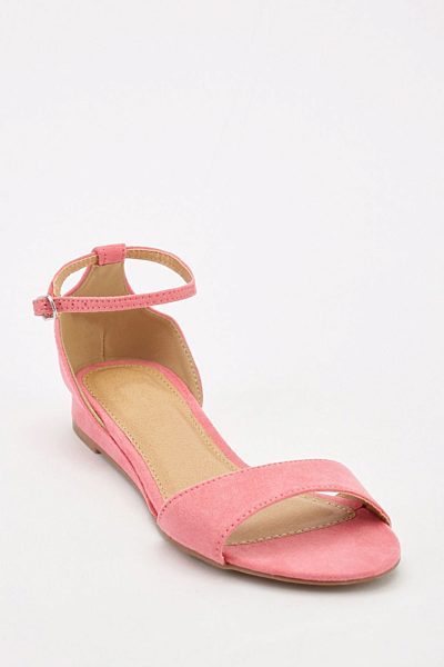 Růžové sandálky s otevřenou špičkou Fiomi
