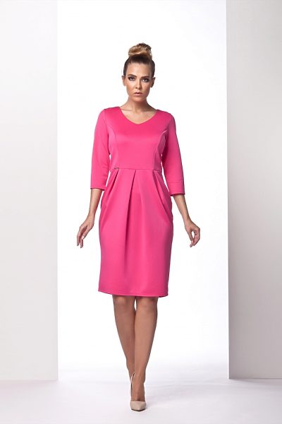 Růžové pouzdrové šaty Lemoniade Montana