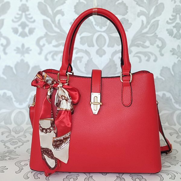 Červená kabelka s mašlí Gallantry