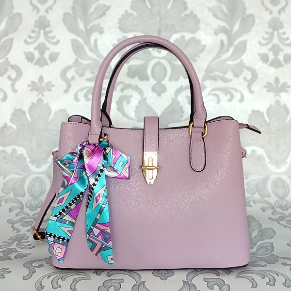 Pastelově fialová kabelka s mašlí Gallantry