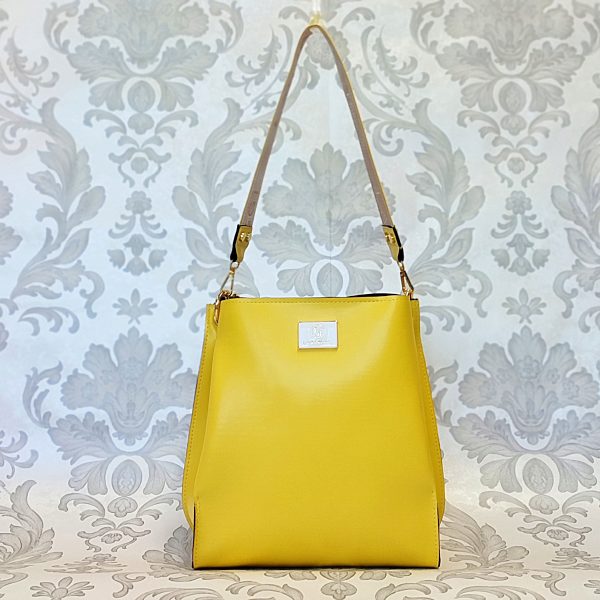 Žlutá stylová kabelka Laura Biaggi