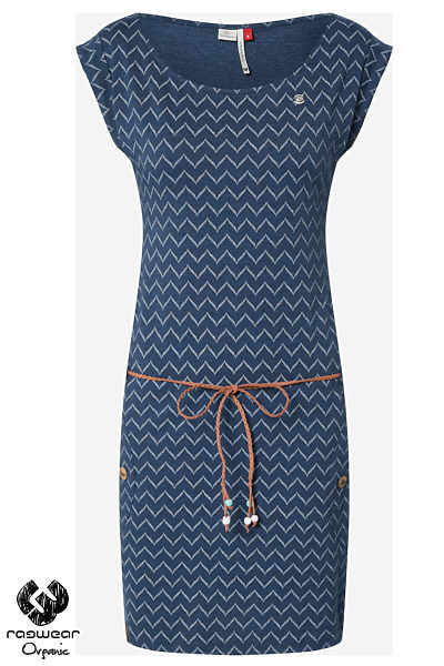 Modré letní šaty s vlnkami Ragwear