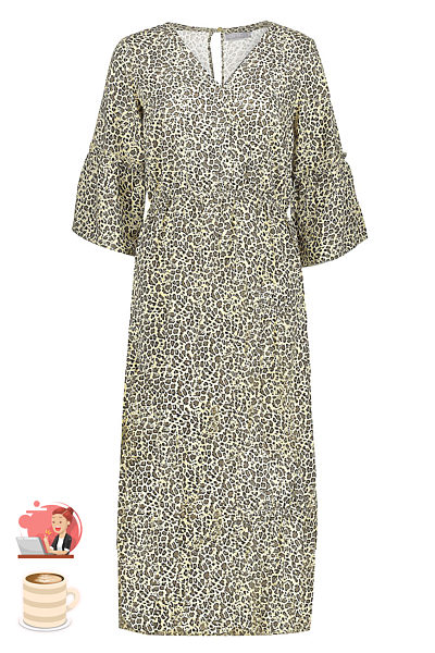 Šaty s leopardním vzorem Geisha