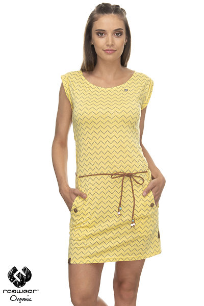 Žluté letní šaty s vlnkami Ragwear
