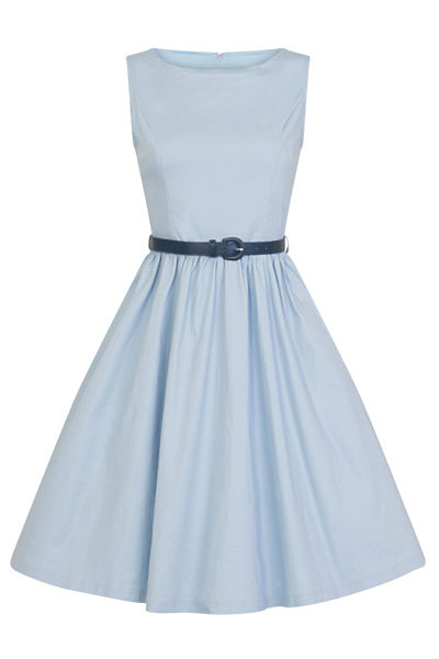 Světle modré šaty Lindy Bop Audrey