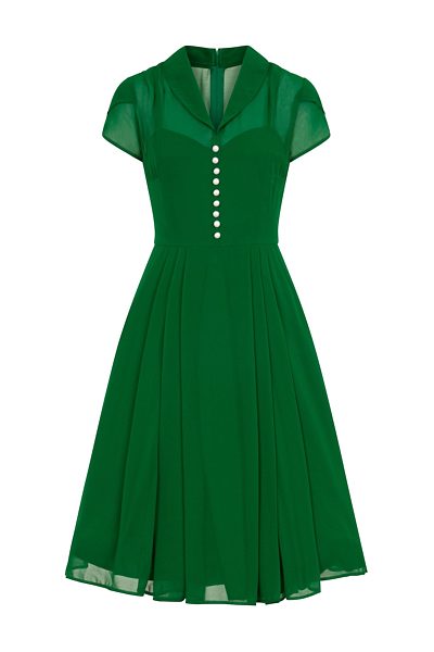 Zelené šaty Hell Bunny Paige