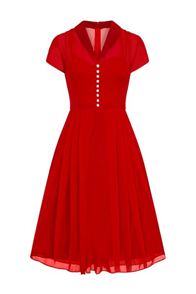 Červené šaty Hell Bunny Paige
