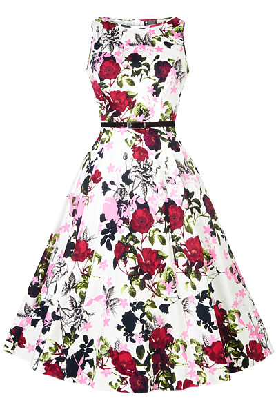 Letní šaty s květy Lady V London Audrey