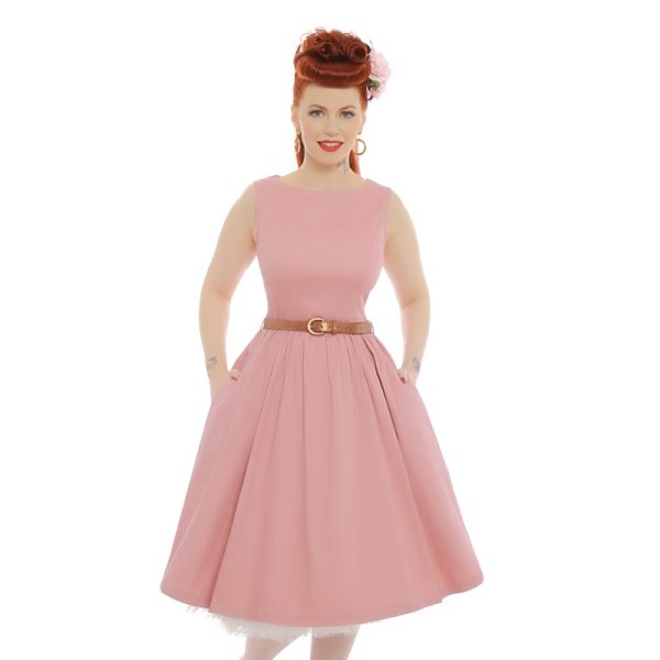 Růžové šaty Lindy Bop Audrey