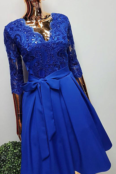 Kobaltové společenské šaty Bosca Fashion Gaia