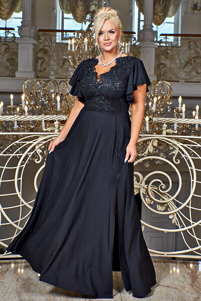 Černé společenské šaty Bosca Fashion Laura